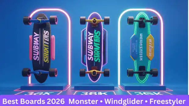 Subway Surfers best hoverboards 2026 comparison – Monster, Windglider, Freestyler