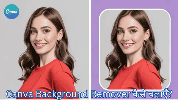 Canva background remover before-after image comparison.
