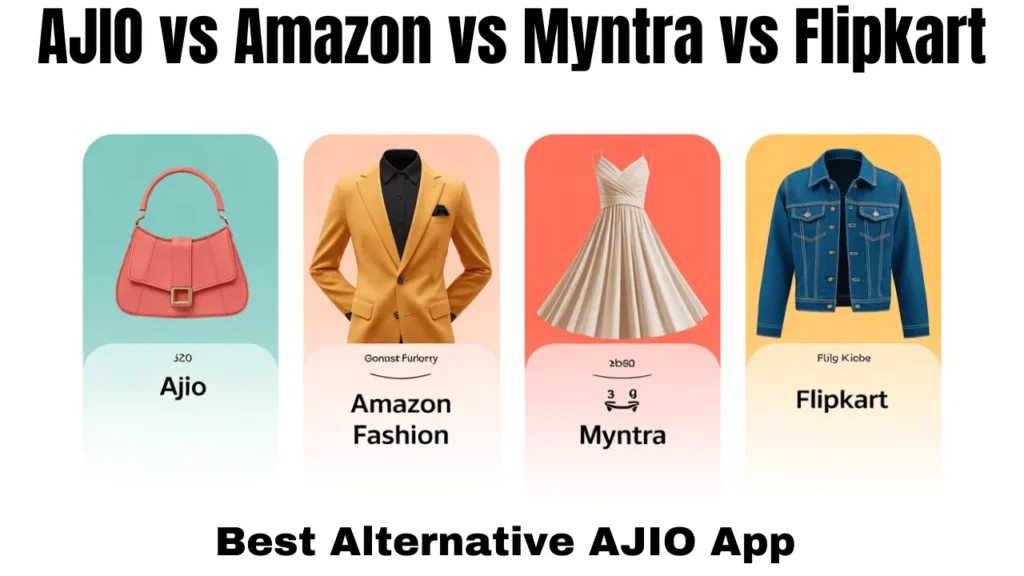 AJIO App alternatives Hindi image comparing fashion shopping apps