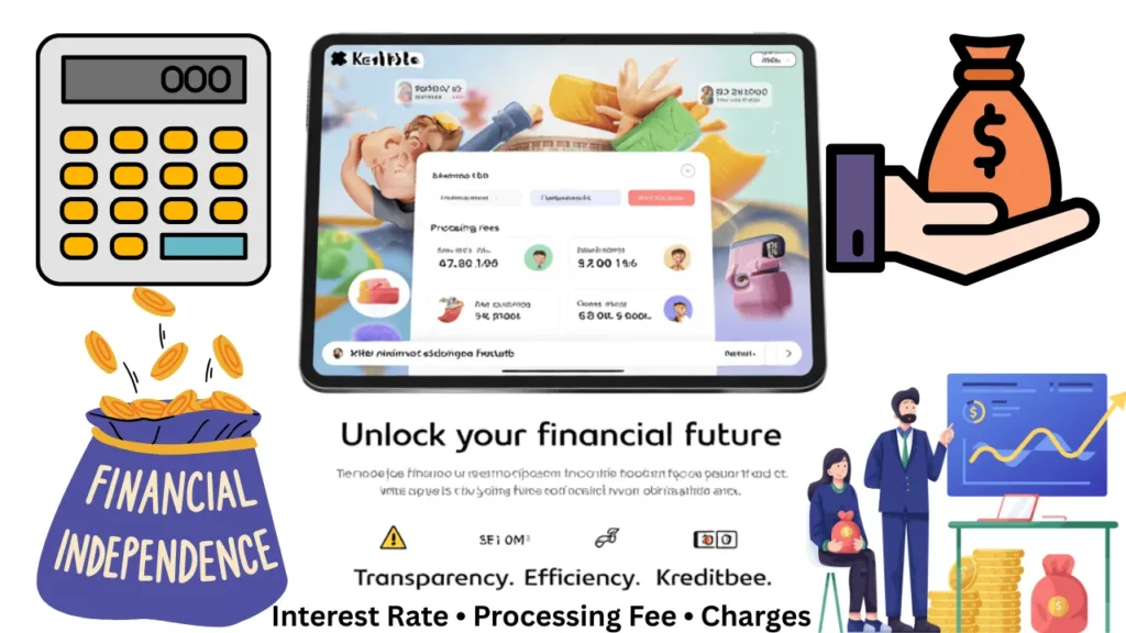 KreditBee interest rate and hidden charges explained Hindi image