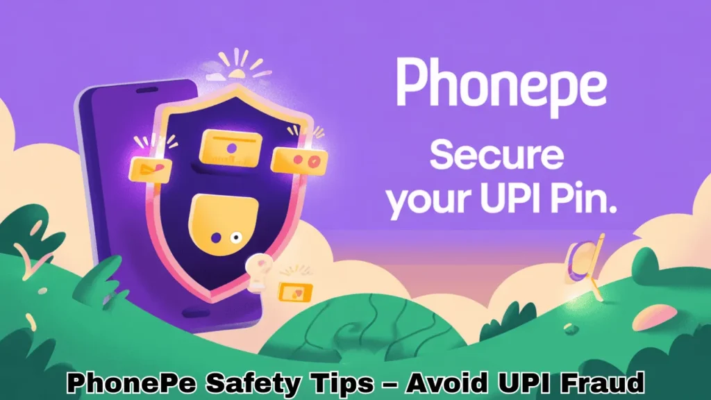PhonePe safety tips and UPI fraud prevention Hindi image