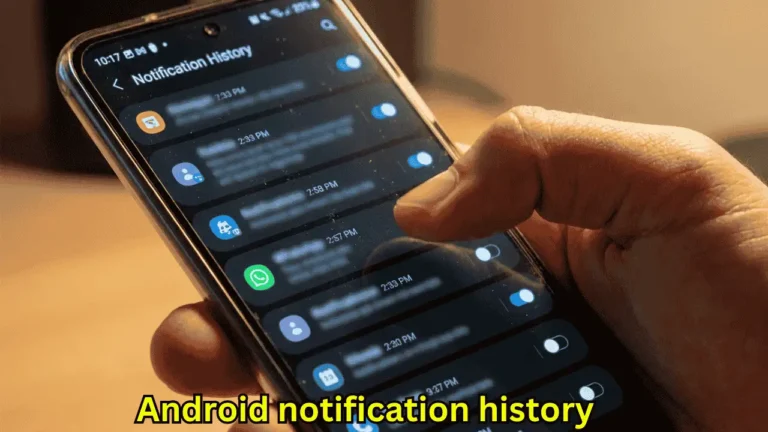 Android notification history feature to check deleted WhatsApp messages