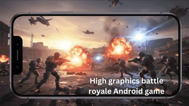High graphics battle royale Android game scene 2026