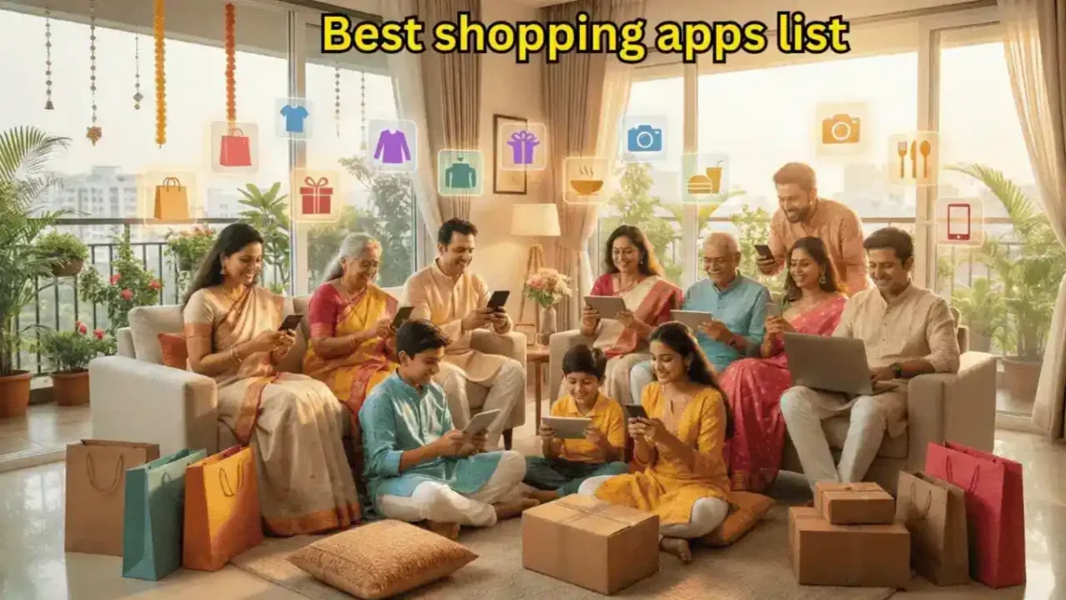 Best shopping apps 2026 India showing safe and colorful online shopping experience on mobile