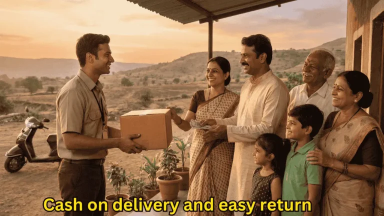 Cash on delivery and easy return online shopping experience in India