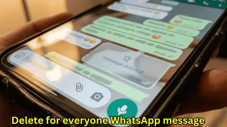Delete for everyone WhatsApp message blur bubble example