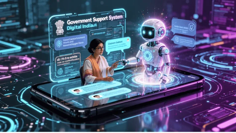 AI based government mobile app support system future concept