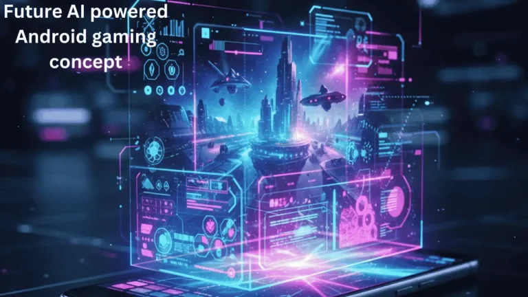 Future AI powered Android gaming concept 2026