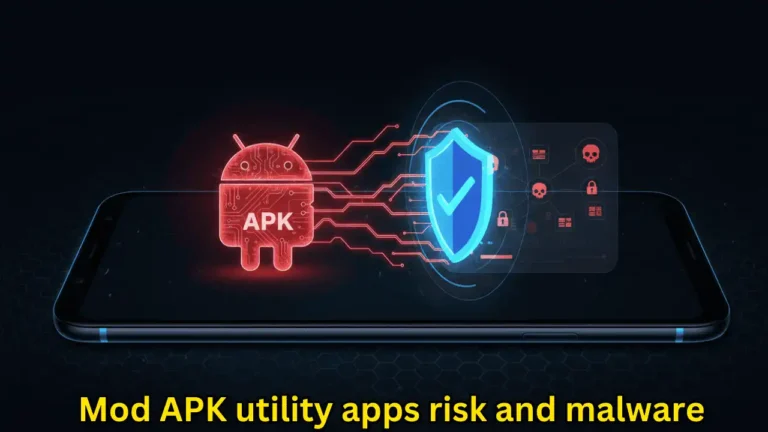 Mod APK utility apps risk and malware warning for Android