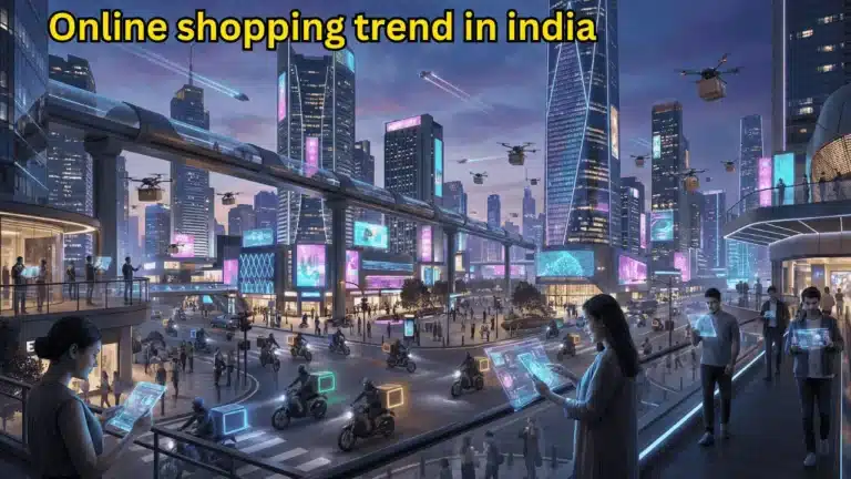 Online shopping trend 2026 in India with fast delivery and mobile users
