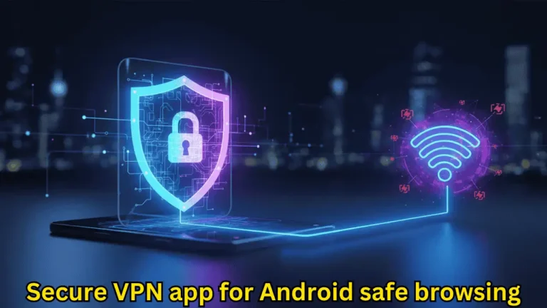 Secure VPN app for Android safe browsing concept 2026
