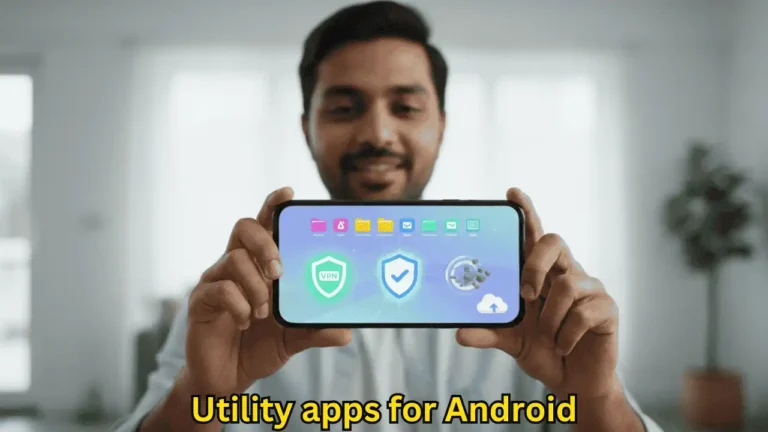 Utility apps for Android including file manager, storage cleaner and security tools