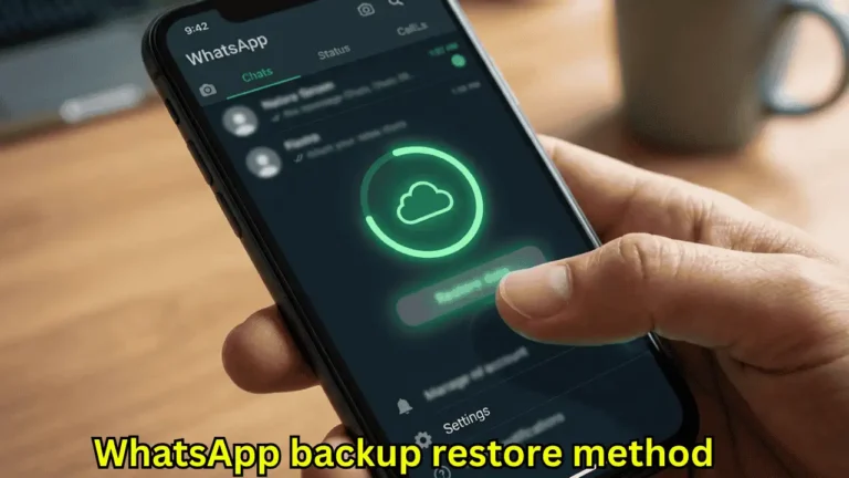 WhatsApp backup restore method using Google Drive 2026