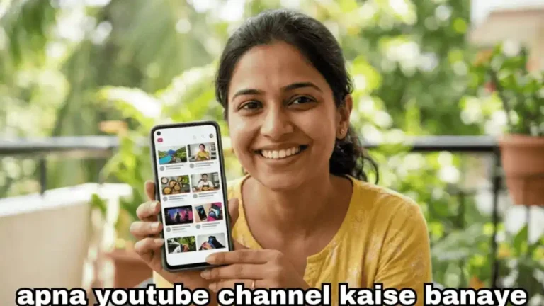 apna youtube channel kaise banaye hindi me mobile par youtube app interface aur video dashboard example