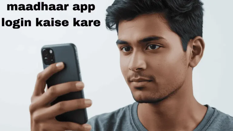 maadhaar app login kaise kare mobile otp process