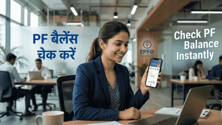 UMANG app PF balance check Hindi EPFO service