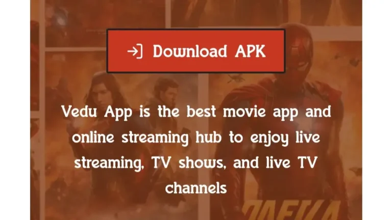 vedu app download apk official website page with download button