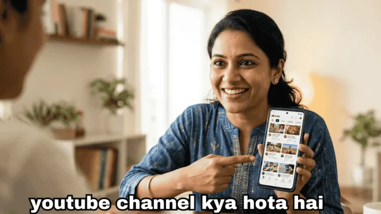 youtube channel kya hota hai hindi me mobile par youtube app ka home screen interface